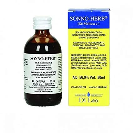 Di Leo Sonno Herb S6 Melissa Soluzione Idroalcolica 50 ml