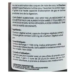 Propos' Nature Charbon Végétal Activé 120 gélules