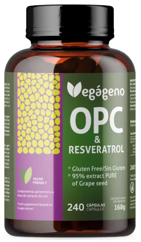 Vegan OPC Grape Seed and Resverastrol 240 Capsules