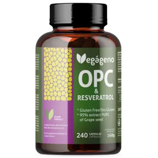 Vegan OPC Grape Seed and Resverastrol 240 Capsules