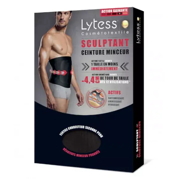 Lytess Black Slimming Belt for Men S/M 