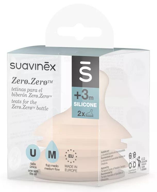 Suavinex Tetina Lactancia Mixta Flujo Medio 2 uds