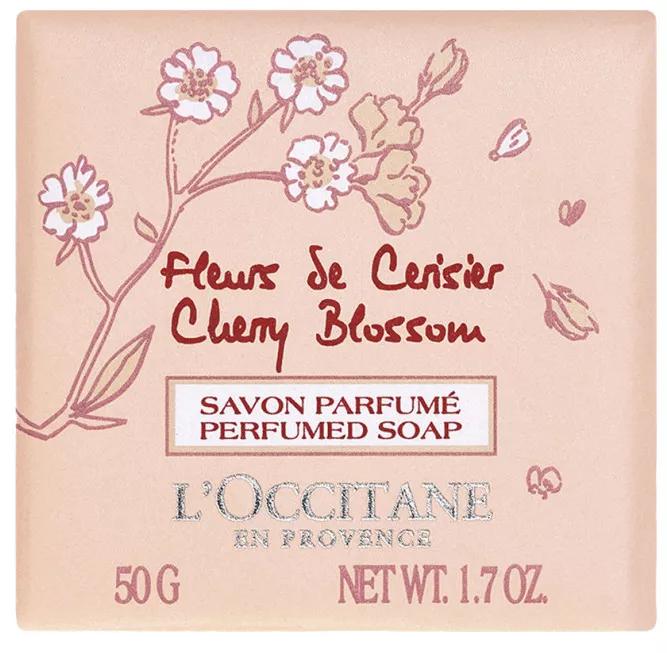 L'Occitane Sabonete perfumado de flor de cerejeira 50 gr