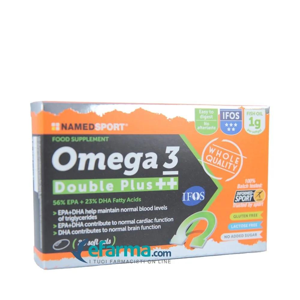 Named Sport Omega 3 Double Plus++ Integratore di Acidi Grassi 30 Soft gel