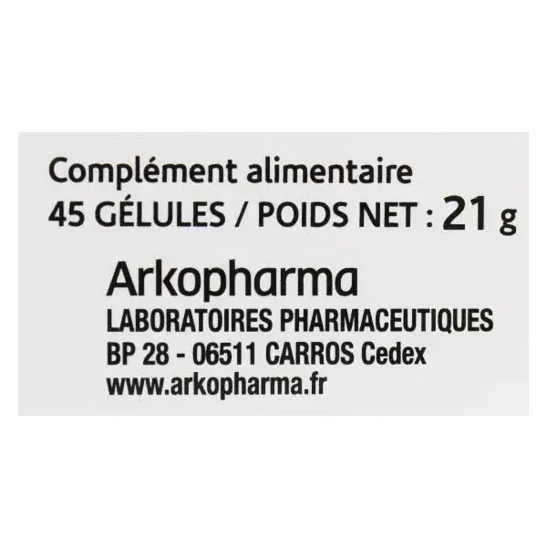 Arkopharma Arkogélules Milk Thistle Bio 45 capsules