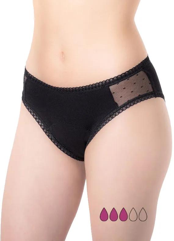 Inca Farma Adult Menstrual Panties Medium Absorption Black Size XL