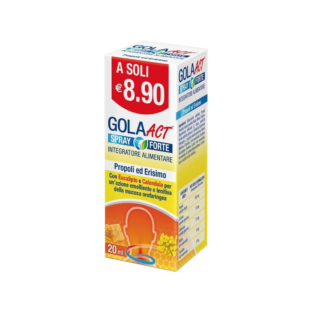 Gola Act Spray Forte Integratore Benessere Gola e Voce 20 ml