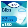 TENA Bibs Bavoir Jetable avec Poche Taille S/M 150 unités