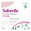 Saforelle Protections Serviette Hygiénique Jour en Coton Bio avec Ailettes 10 unités