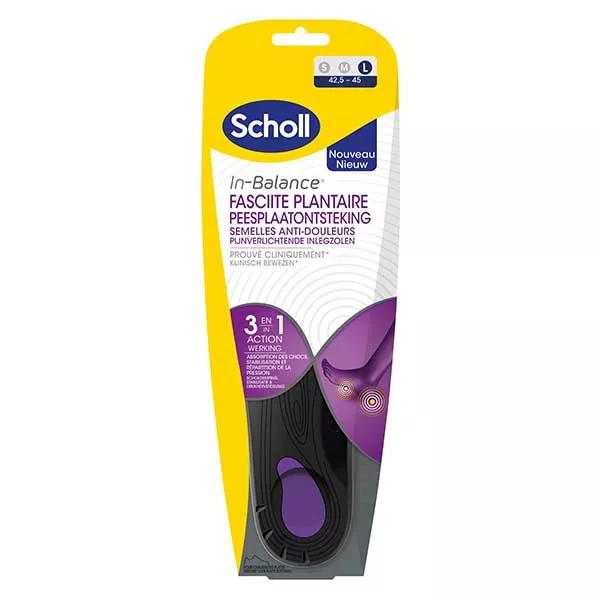 Scholl In-Balance Plantillas Antidolor Fascitis Plantar Talla L (42.5-45)