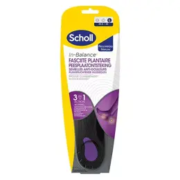 Scholl Semelles Anti-Douleurs Fasciite Plantaire Taille L Pointure 42.5-45