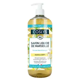 Coslys Savon Liquide Marseille Fleur d'Oranger Bio 1L