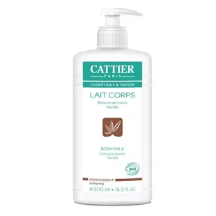 Cattier moisturizing body milk coconut vanilla 500ml