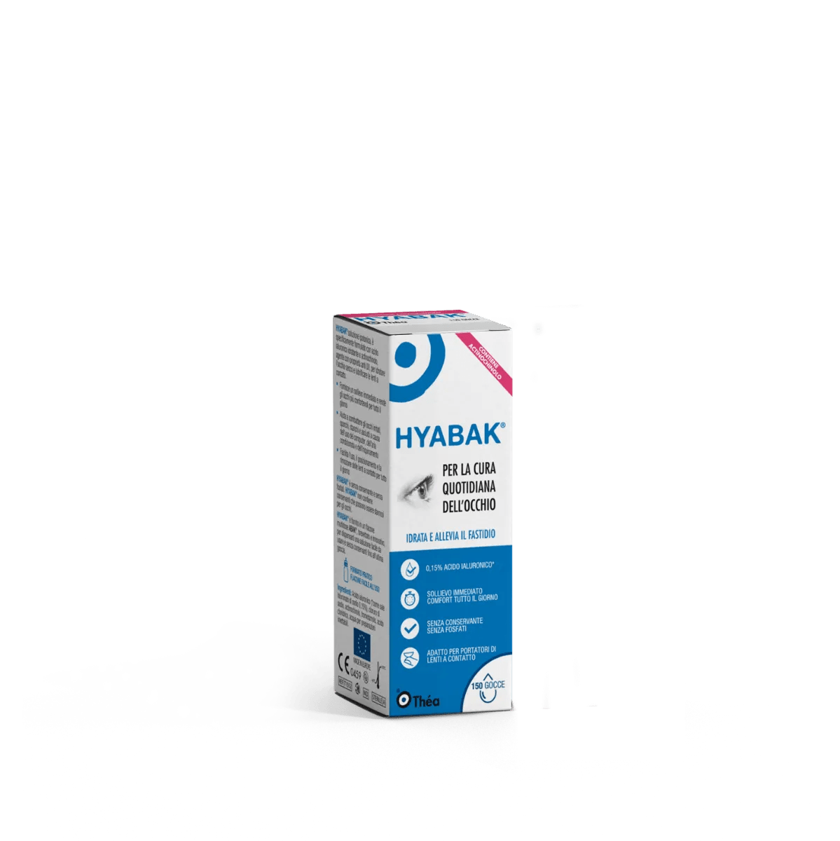 Hyabac Soluzione Oftalmica Per secchezza Oculare e Lenti a Contatto 5 ml