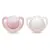 Nuk Sucette Physiologique Silicone Genius +0m Rose Lot de 2