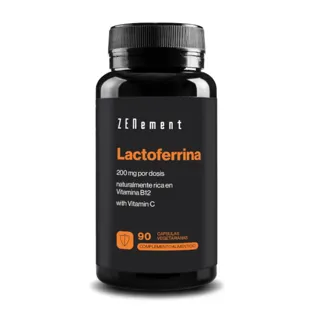 Zenement Lactoferrin 200 mg B12 Vit C 90 Vegetarian Capsules