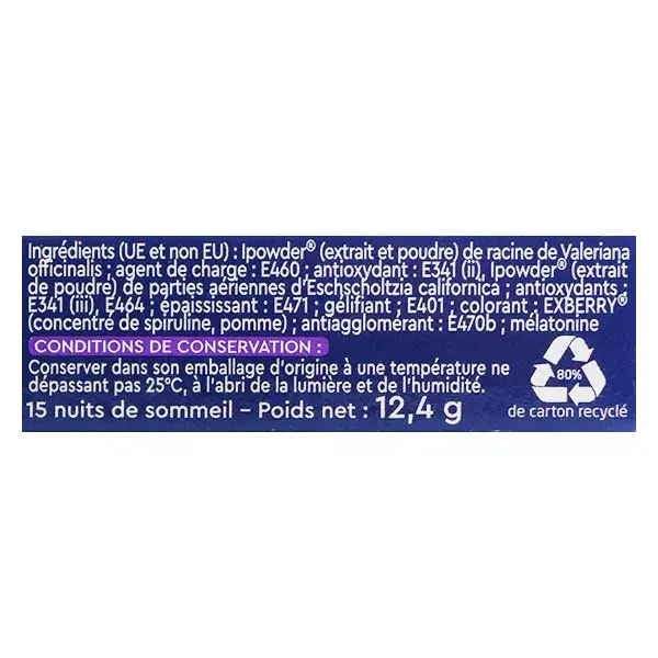 EuphytoseNuit® LP 1,9 mg mélatonine 15 comprimés à libération prolongée