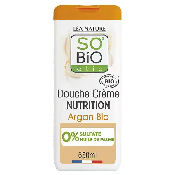 So'Bio Étic Douche Crème Nutrition Huile d'Argan Bio 650ml