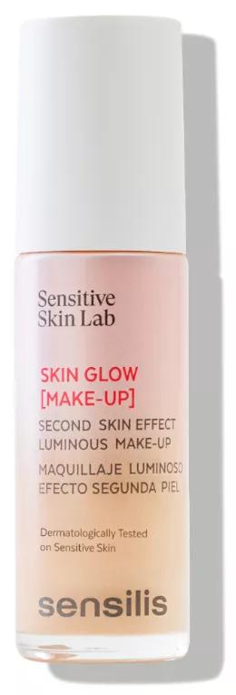 Sensilis Skin Glow Makeup Base de Maquillage Lumineuse Ton Beige 02 30 ml