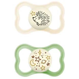 MAM Supreme Night Pacifier Neutral Matte +6m 2 units