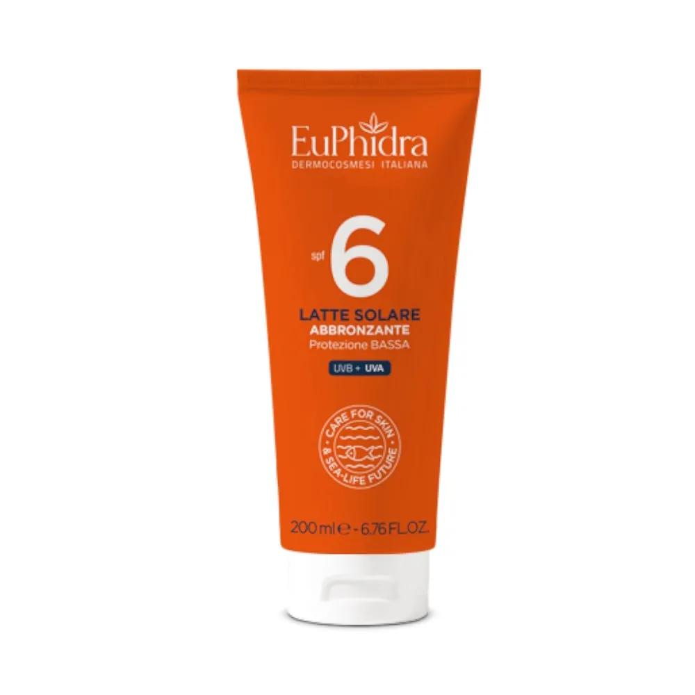 Euphidra Latte Solare Abbronzante SPF 6 Protezione Bassa 200 ml