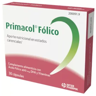 Primacol Folic 30 Capsules