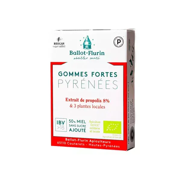 Ballot Flurin Gommes Fortes Pyrénées Caramelos para la Garganta 30g