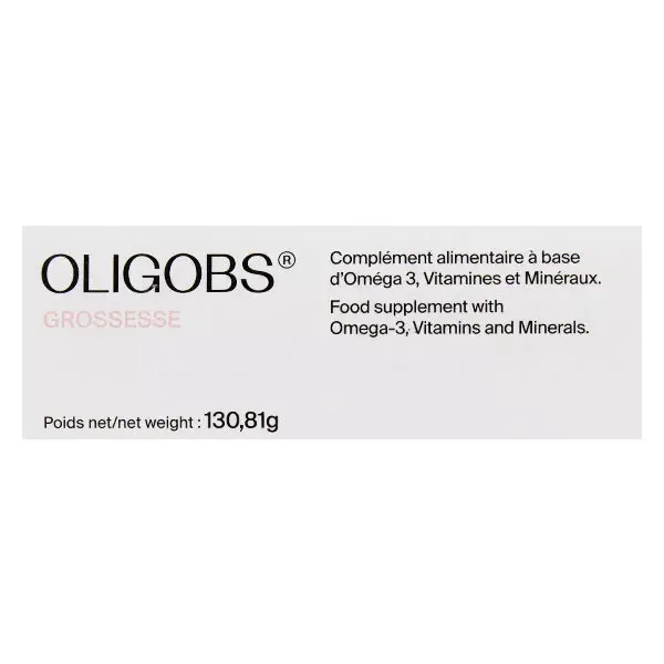 Oligobs embarazo - Omega 3 - hierro - magnesio - 90 tabletas + 90 cápsulas