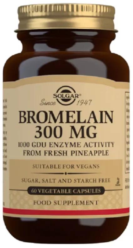 Solgar Bromelain 300 mg 60 Gemüsekapseln