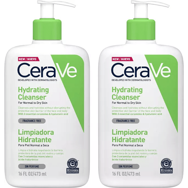 Cerave Feuchtigkeitsspendender Reiniger 2x236 ml