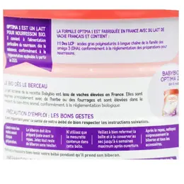 Babybio Lait infantile Optima 1er Âge Bio 800g