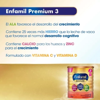 Enfamil Premium Complete 3 Pack Mensual - Preparado Lácteo Infantil de  Crecimiento para Lactantes Niños de 1 a 3 Años, 800 gr - Pack de 2 la »  Chollometro