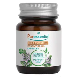 Puressentiel Capsules Huiles Essentielles Capsules de Menthe Poivrée Bio 60 capsules