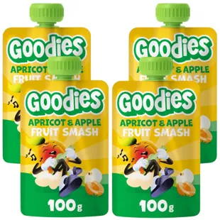 Hero Solo Goodies Apple and Apricot Pouch +36m 4x100g