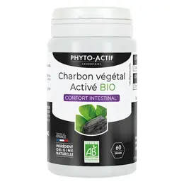 Phyto-Actif Digestion Gélules Charbon Végétales Bio 60 gélules