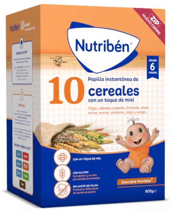 Nutribén Papilla 10 Cereales con Miel +6 600 gr