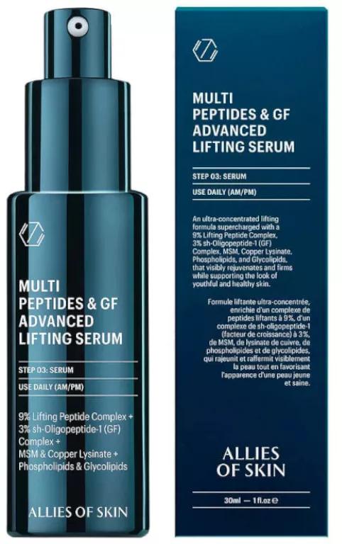 Allies of Skin Multi Peptides &amp; GF Geavanceerd Lifting Serum 30 ml