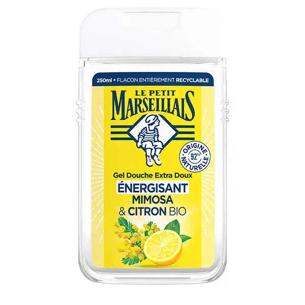 Le Petit Marseillais Gel Douche Extra Doux Énergisant Mimosa & Citron BIO 250 ml