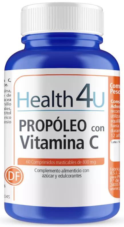 H4U Propóleo con Vitamina C 60 Comprimidos Masticables