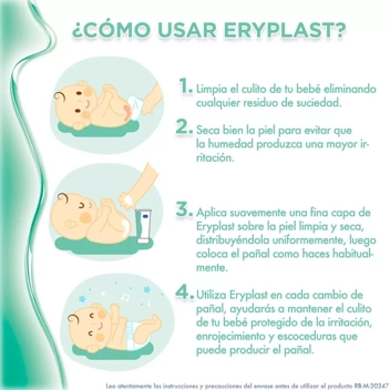  Lutsine Crema Eryplast para Sarpullido Pañal 125 Grs : Bebés