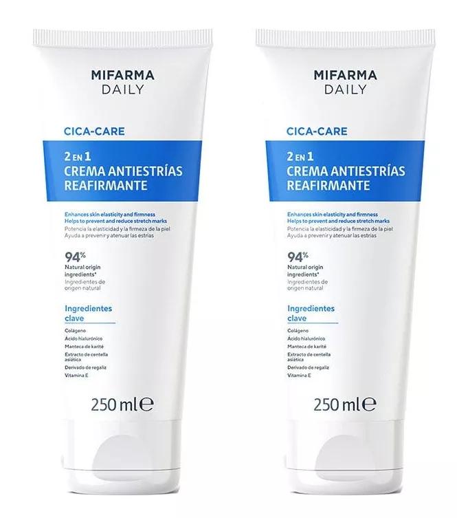 Mifarma Daily Cica-Care Crème Raffermissante Anti-Vergetures 2x250 ml