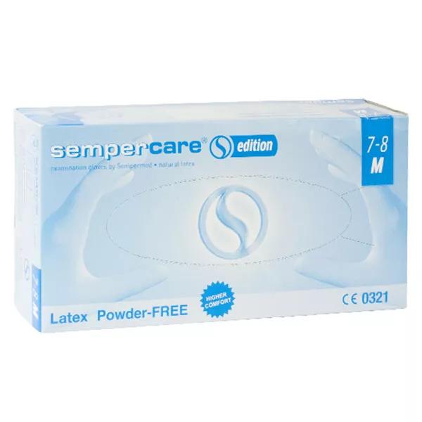 Sempercare Guantes de látex sin polvo talla M 100 guantes