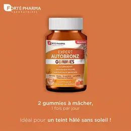 Forté Pharma Expert Autobronz 60 Gummies Préparateur et Sublimateur Solaire