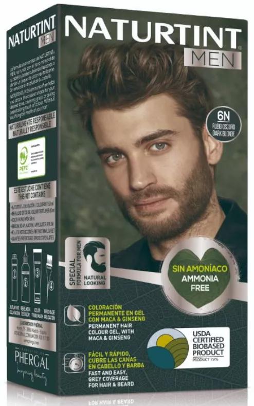 Naturtint Men Tintura Permanente per Capelli e Barba 6N Biondo Scuro 170 ml