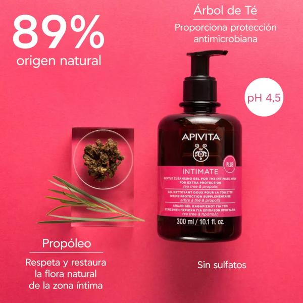 Apivita Intimate Care foam cleaner soft zone intimate protects from dryness with Aloe and propolis 200ml