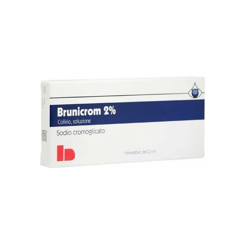 Brunicrom Collirio  2% Sodio cromoglicato 20 contenitori monodose 0,3 ml