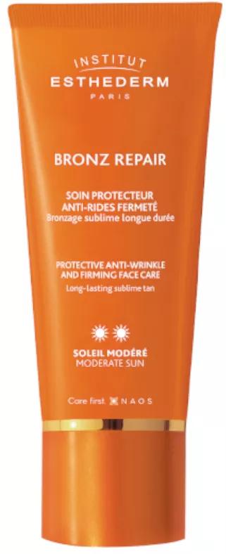 Crème Anti-Rides Réparatrice Solaire Modérée Bronzage Institut Esthederm 50 ml