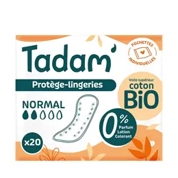 Tadam' Protège-Lingerie Dermo Sensitif Normal 20 unités