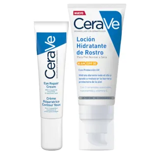 CeraVe Contorno de Ojos 14 ml + Loción Hidratante Facial SPF50 52 ml