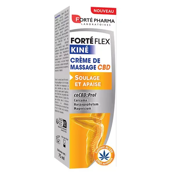 Forté Pharma Forté Flex Kiné Crème de Massage CBD Curcuma et Magnésium 75 ml
